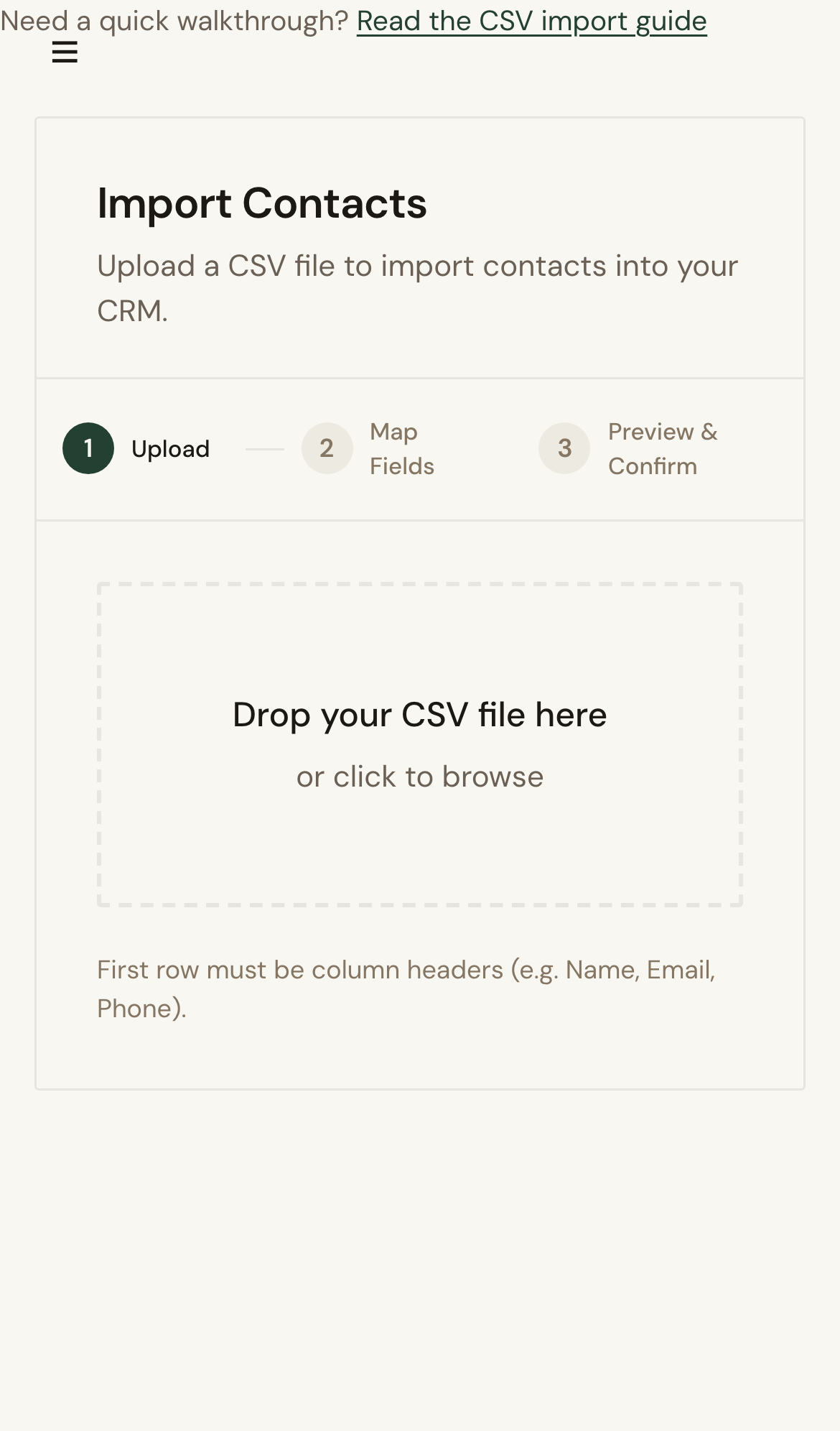Mobile screenshot for Fix CSV Import Errors: Correct missing fields or invalid values in CSV.