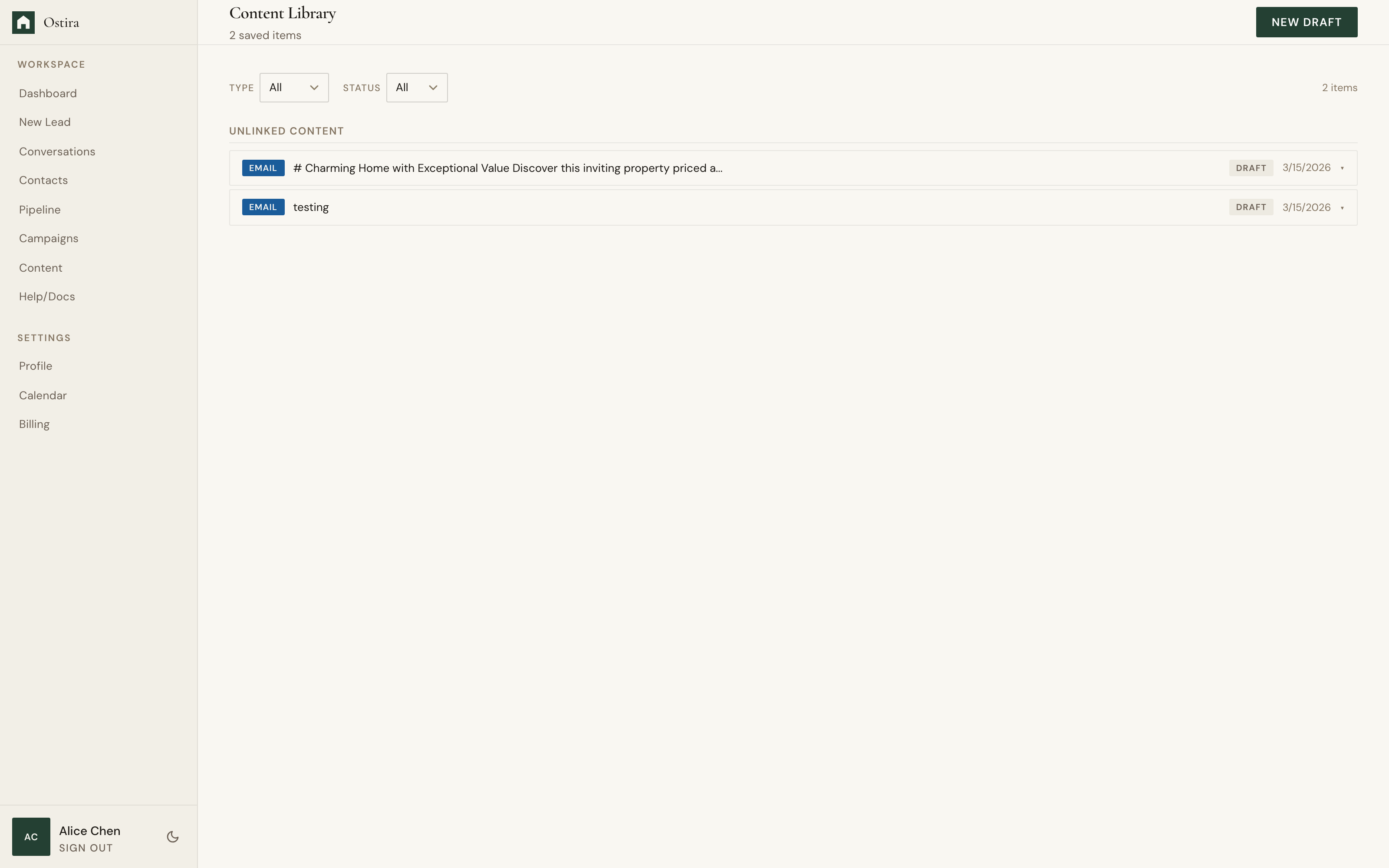 Desktop screenshot for Manage Content Library: Edit selected content and update status.