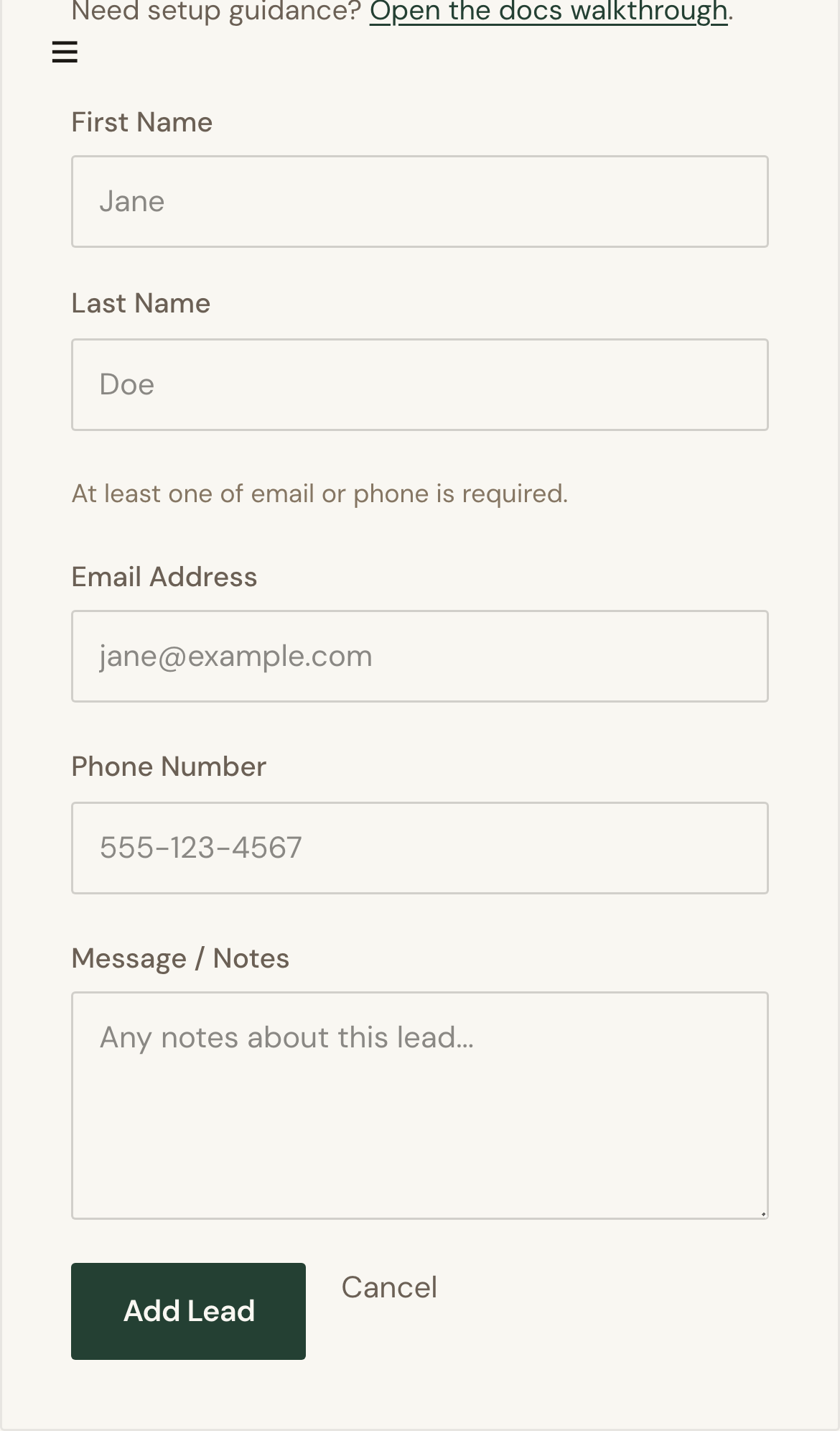 Mobile screenshot for Why Aren't Leads Appearing?: Refresh Contacts and verify filters are not hiding records.