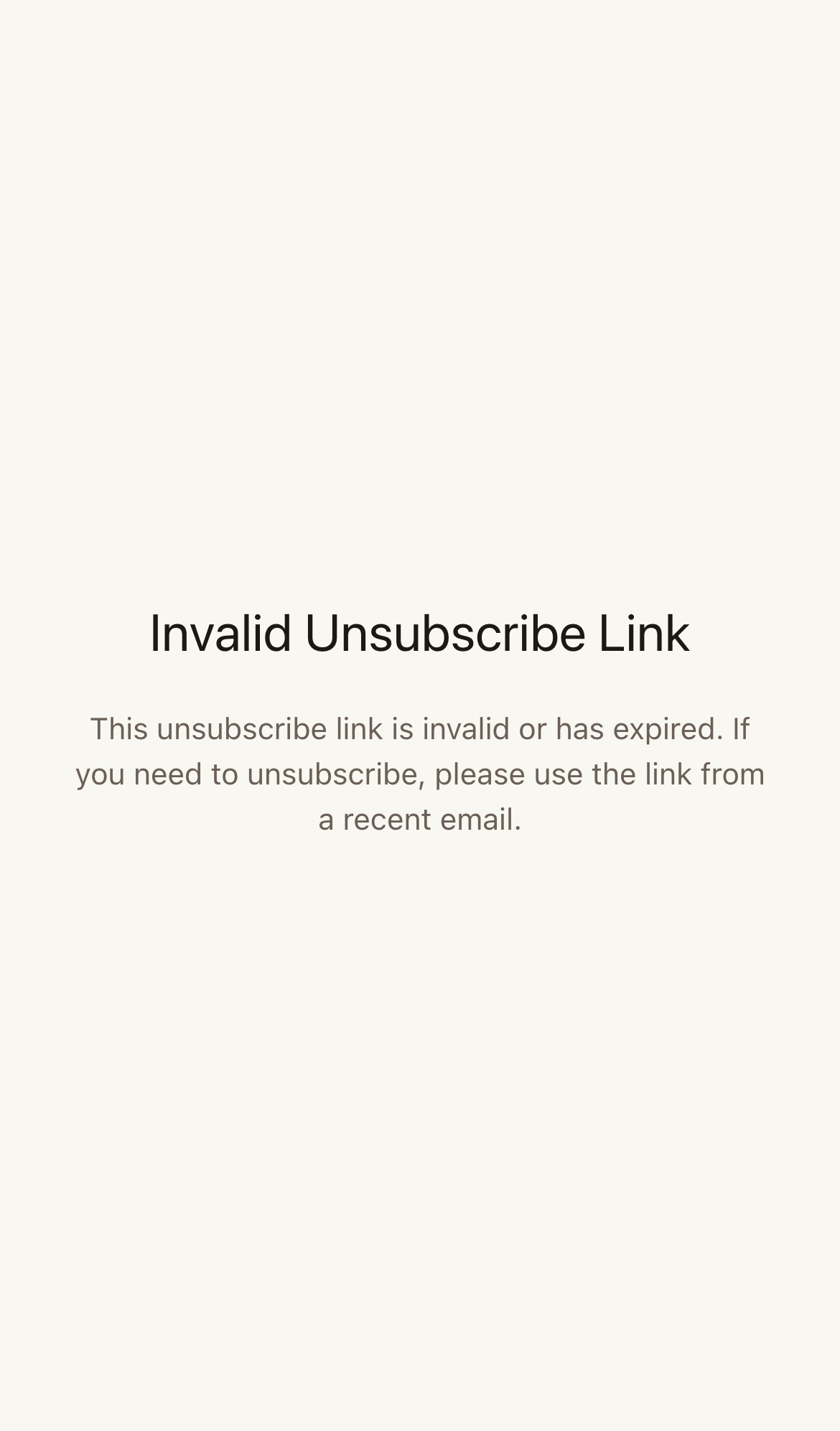 Mobile screenshot for Unsubscribe and Email Preferences: Use unsubscribe links in outbound emails.