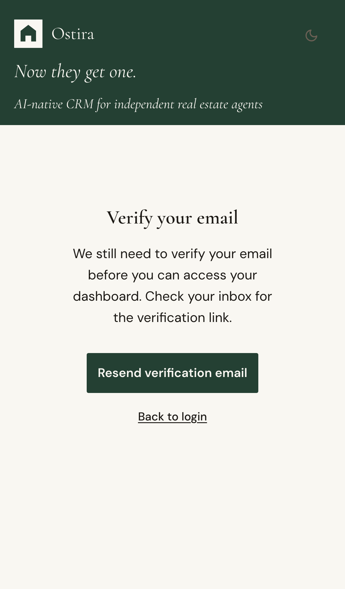 Mobile screenshot for Email Verification Delays: Confirm email address was entered correctly.